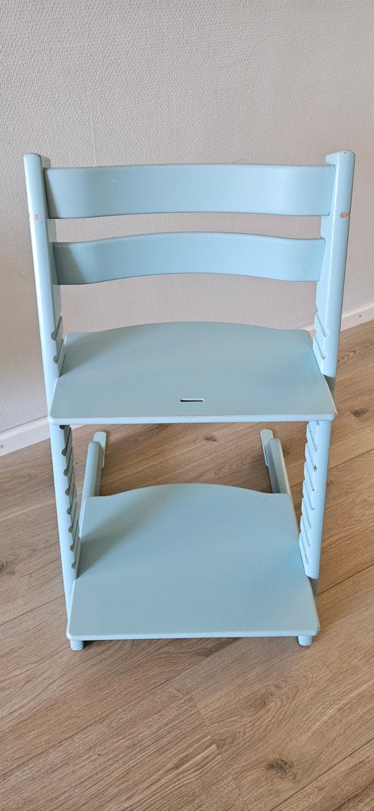 Stokke Tripp Trapp kinderstoel - lichtblauw, Ophalen, Gebruikt, Meegroeistoel