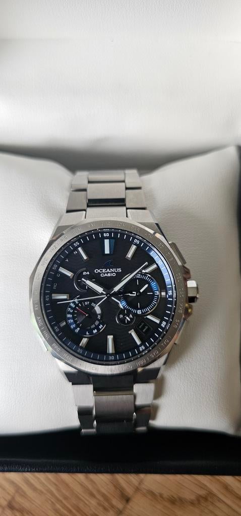 Casio Oceanus OCW-T6000-1AJF Titanium Solar Radio Horloge, Polshorloge, Overige materialen, Ophalen of Verzenden, Zo goed als nieuw