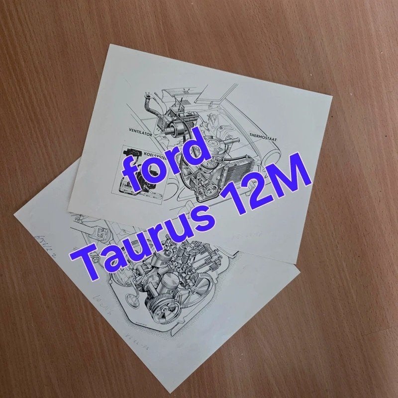 Ford Taunus 12M Coupe - Technisch fotomateriaal, Verzenden