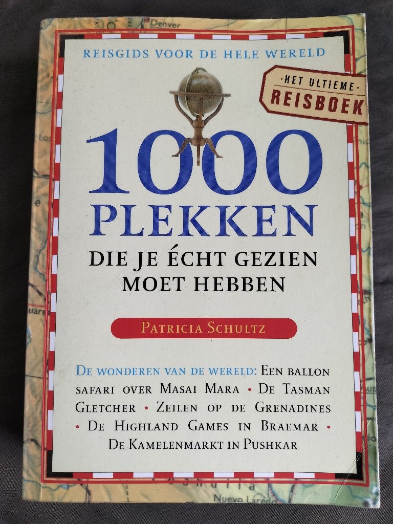 P. Schultz - 1000 plekken die je écht gezien moet hebben, Overige merken, Europa, Zo goed als nieuw, Reisgids of -boek
