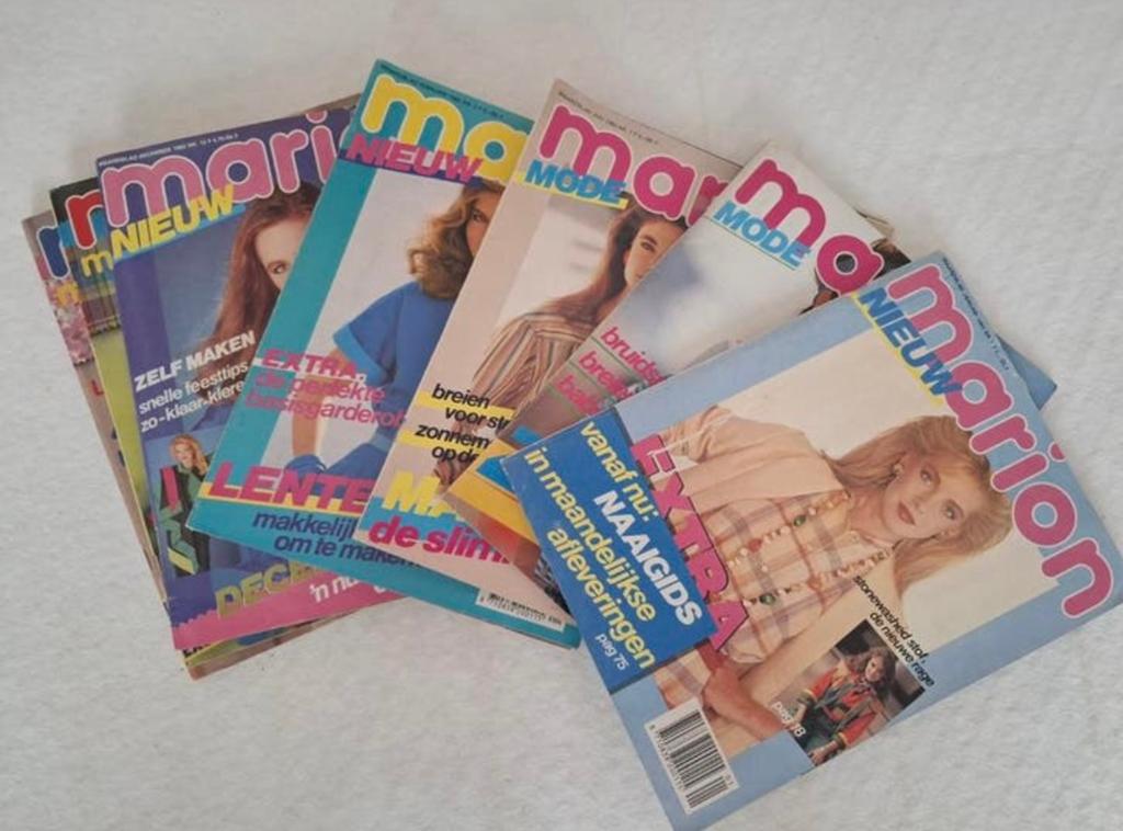 Vintage breipatronen tijdschriften: Marion, Sandra, Baby, Hobby en Vrije tijd, Ophalen of Verzenden, Gebruikt, Patroon of Boek