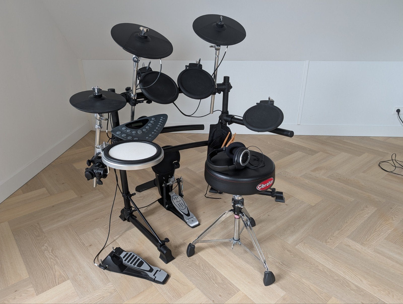 HXM HD010B Digitale Drumstel - Compleet met accessoires, Muziek en Instrumenten, Drumstellen en Slagwerk, Ophalen, Gebruikt, Overige merken