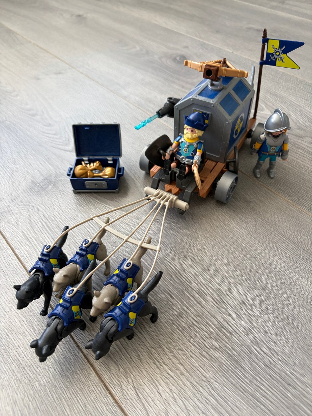 Playmobil Drakenridders Katapult met Honden, Ophalen of Verzenden, Gebruikt