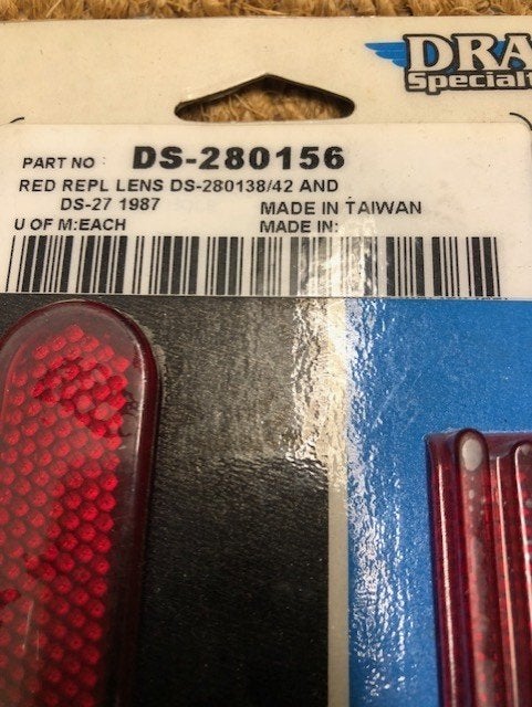 Lens replace sets van Drag Specialities USA , nieuw. type DS, Motoren, Ophalen of Verzenden, Nieuw