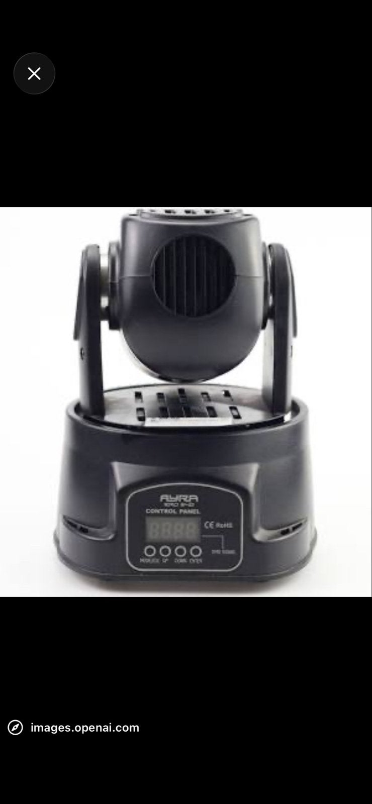 2 x Ayra Mini Moving Head Lichteffect, Ophalen, Gebruikt, Licht, Kleur