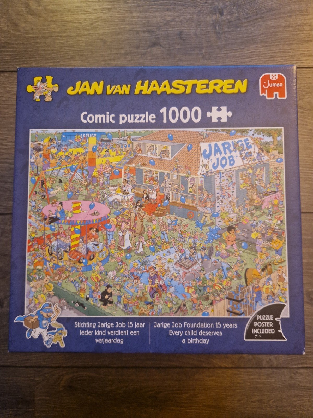 puzzel Jan van haasteren,  stichting jarige job,1000 stukjes, Ophalen, 500 t/m 1500 stukjes, Zo goed als nieuw