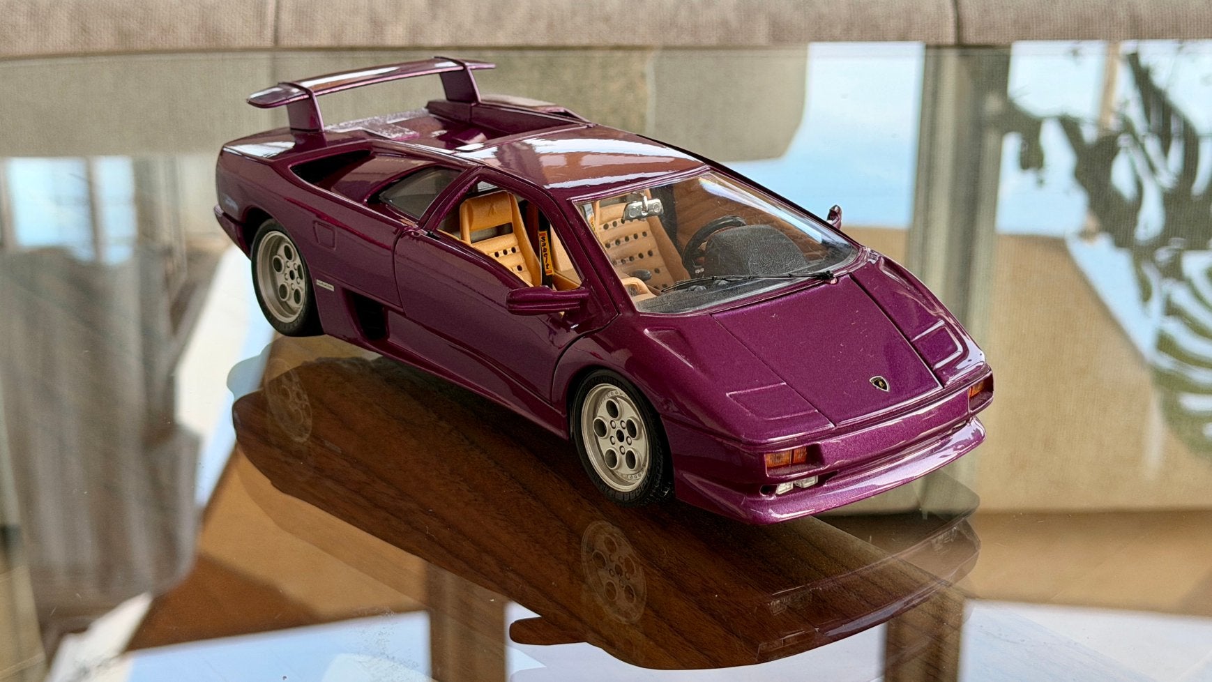 Lamborghini Diablo 1990 1:18 Bburago, Hobby en Vrije tijd, Modelauto's | 1:18, Verzenden, Zo goed als nieuw, Bburago