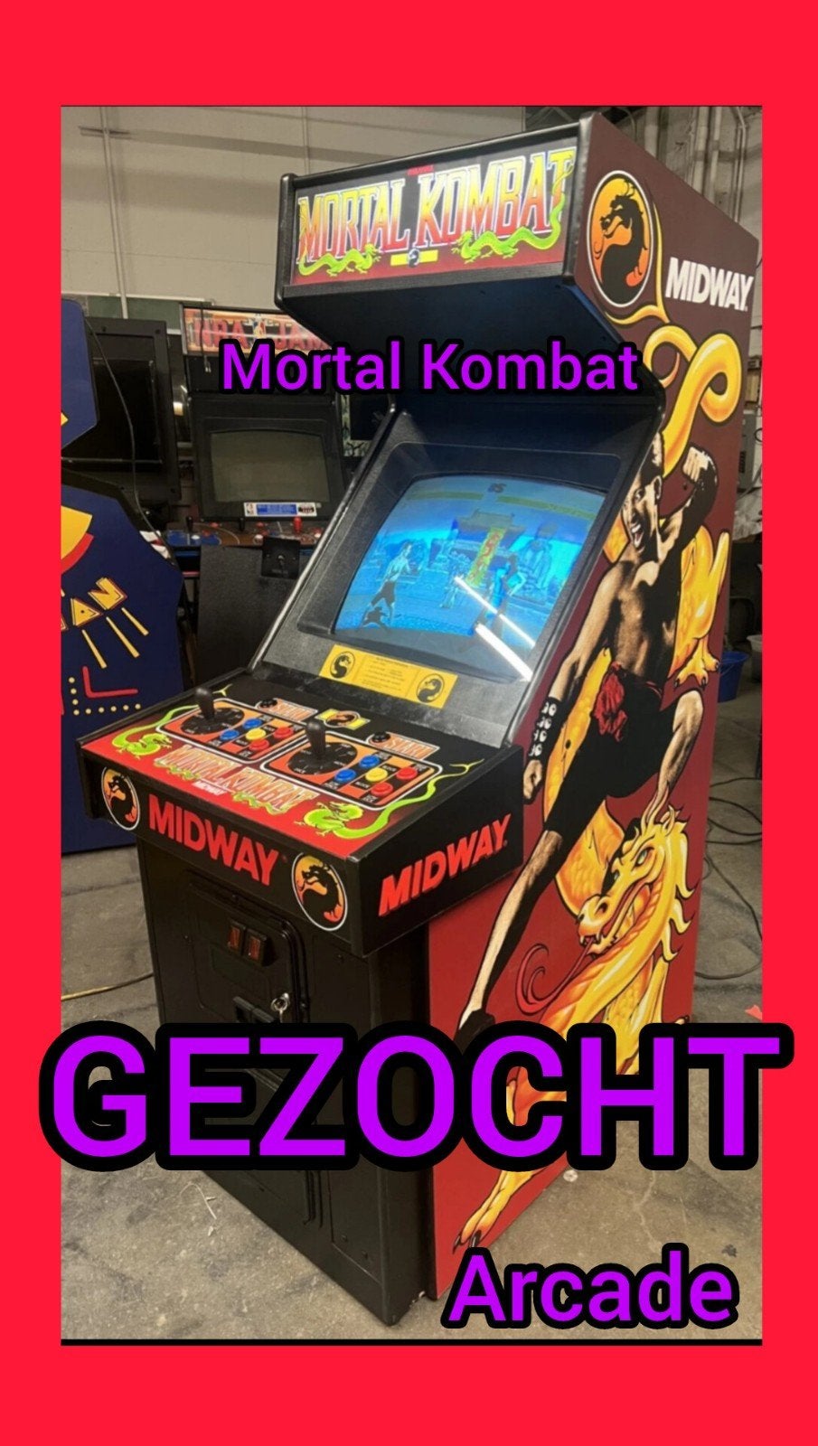 GEZOCHT Mortal Kombat I II III Arcade Arcadekast, Verzamelen, Automaten | Overige, Ophalen of Verzenden