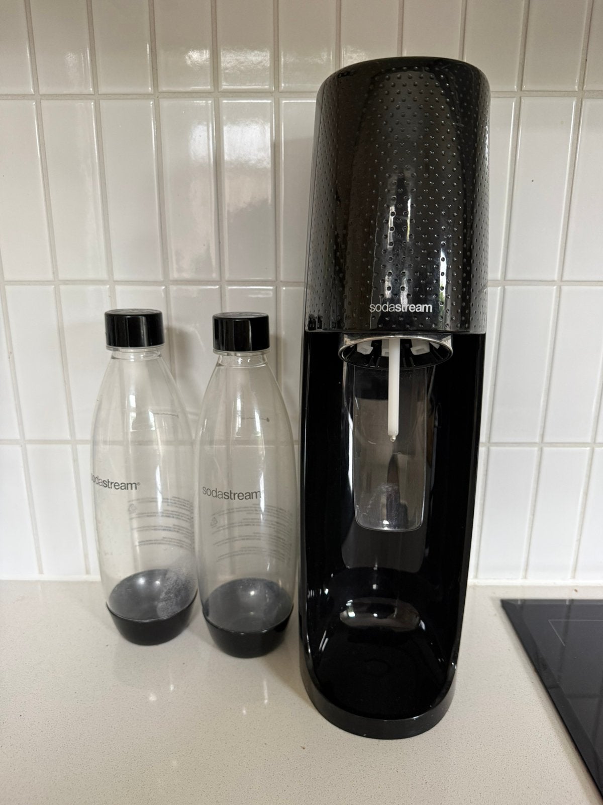 Sodastream inc twee flessen, Ophalen of Verzenden, Zo goed als nieuw