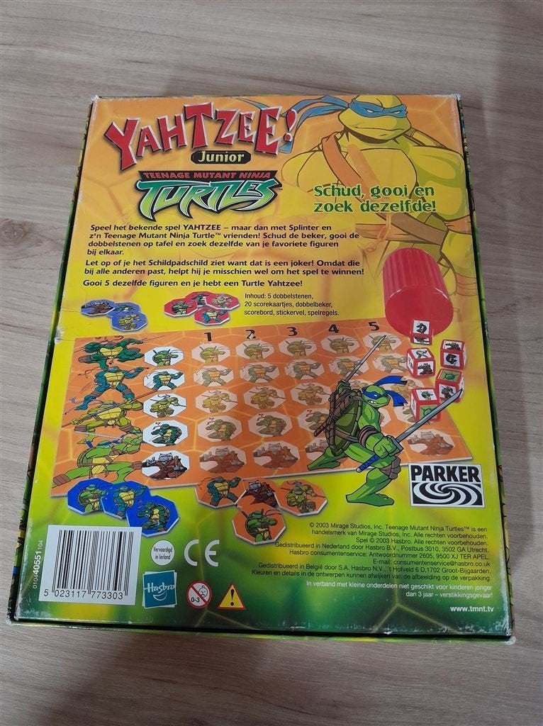 Yahtzee ninja turtles - s4736, Verzenden, Zo goed als nieuw