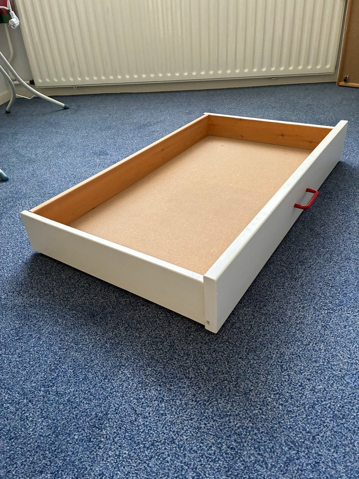 2 Witte opbergboxen op wieltjes voor onder bed, Huis en Inrichting, Ophalen, Gebruikt