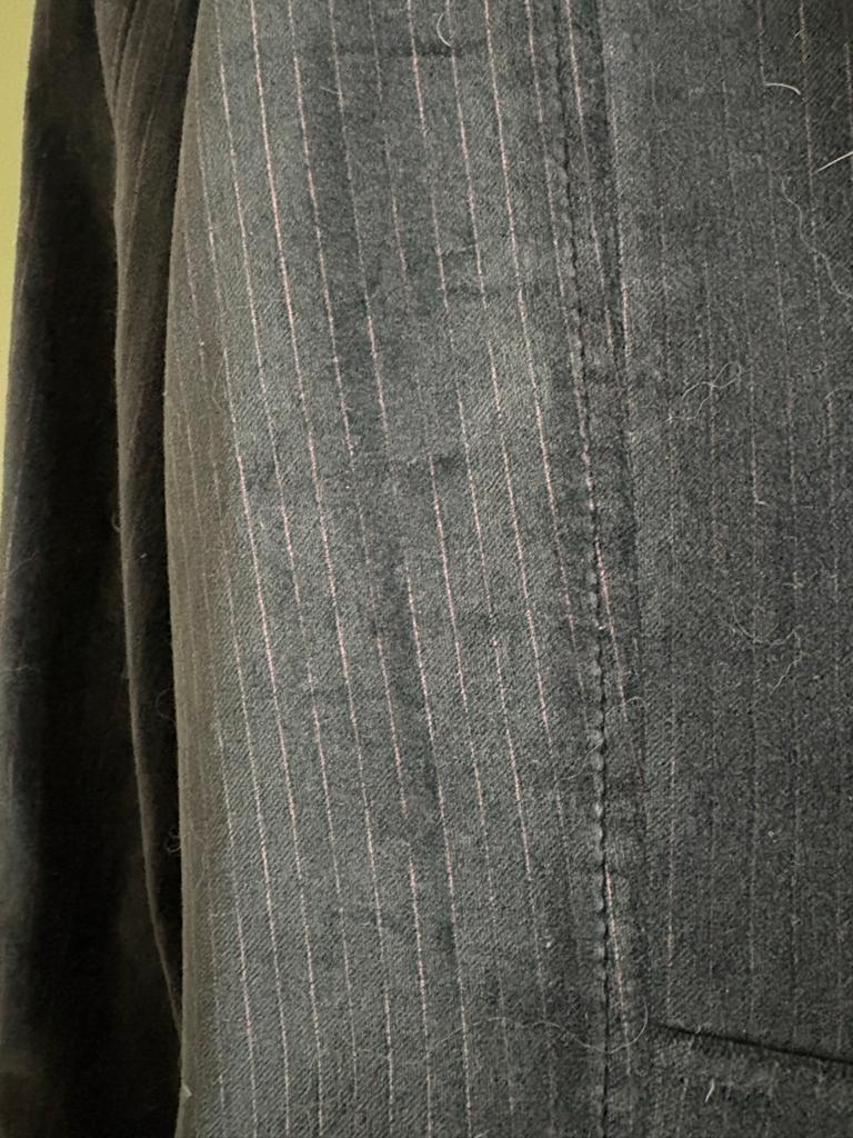 Mooie antraciet blazer met fijn streepje, maat XL, Kleding | Heren, Kostuums en Colberts, Ophalen of Verzenden, Zo goed als nieuw