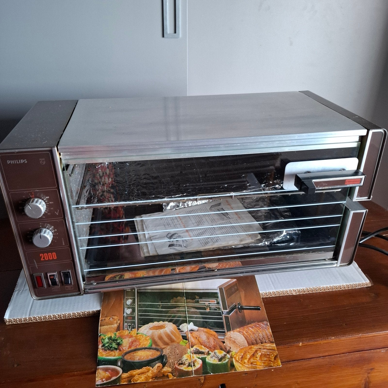 vintage grill- bakoven PHILIPS, Ophalen, Minder dan 45 cm, Gebruikt, Overige merken