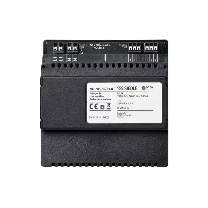 Siedle voeding zwart NG 706-30/33-0 NIEUW, Huis en Inrichting, Deurbellen, Ophalen of Verzenden, Nieuw, Draadloos