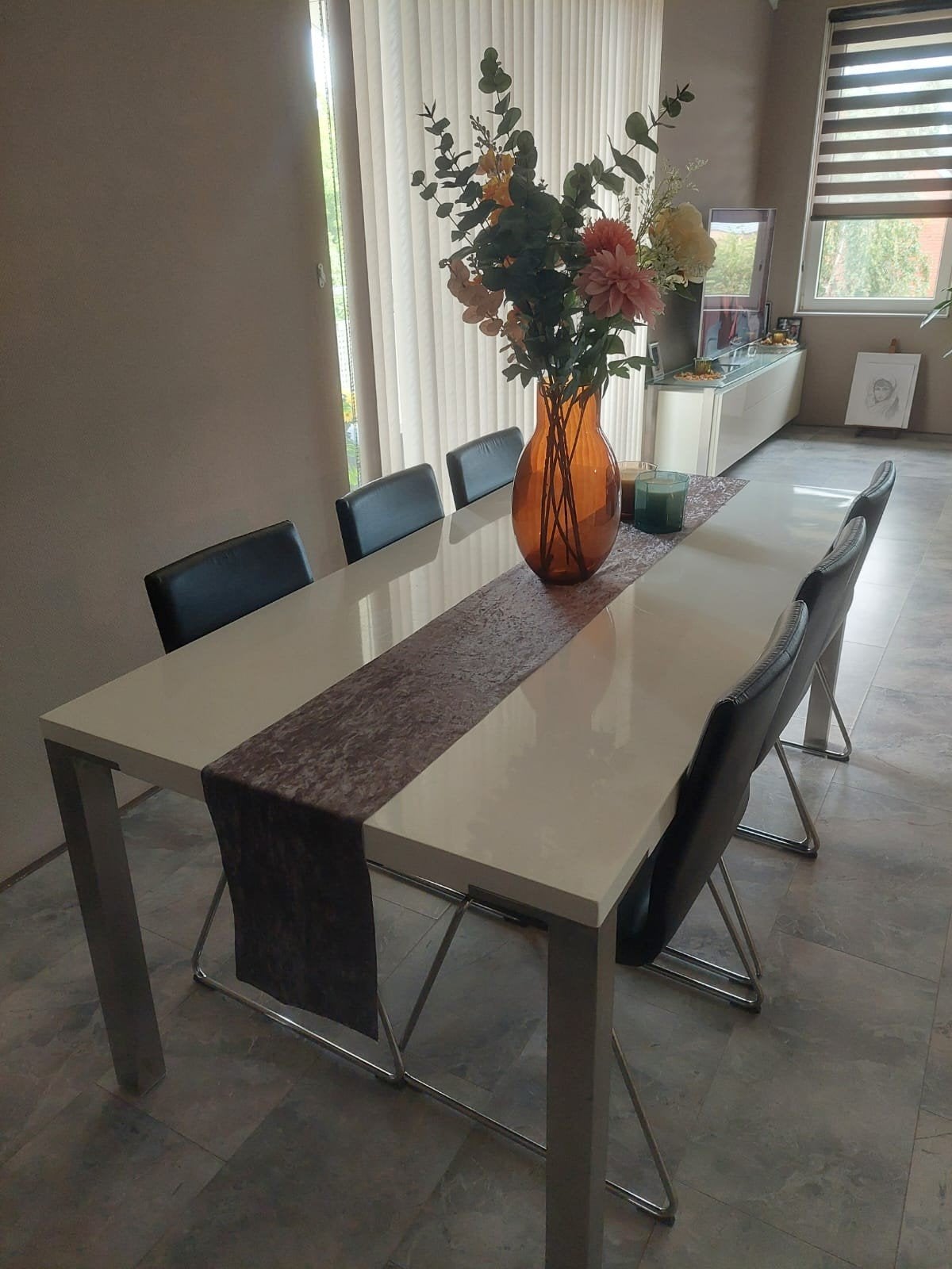 Eetkamer stoelen van Ikea ( 6 stuks ) z.g.a.n, Huis en Inrichting, Stoelen, Ophalen, Kunststof, Zwart, Zo goed als nieuw