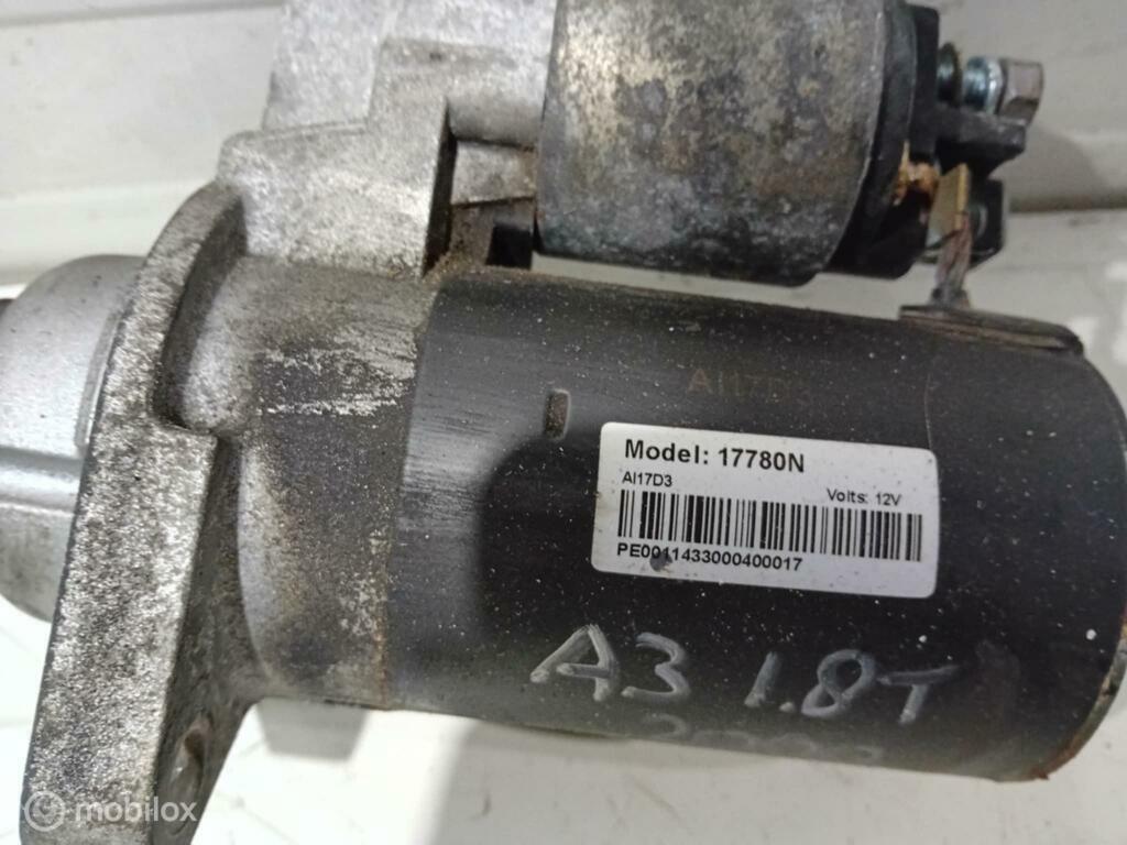 Startmotor Audi A3 1.8T 17780N, Ophalen of Verzenden, Gebruikt