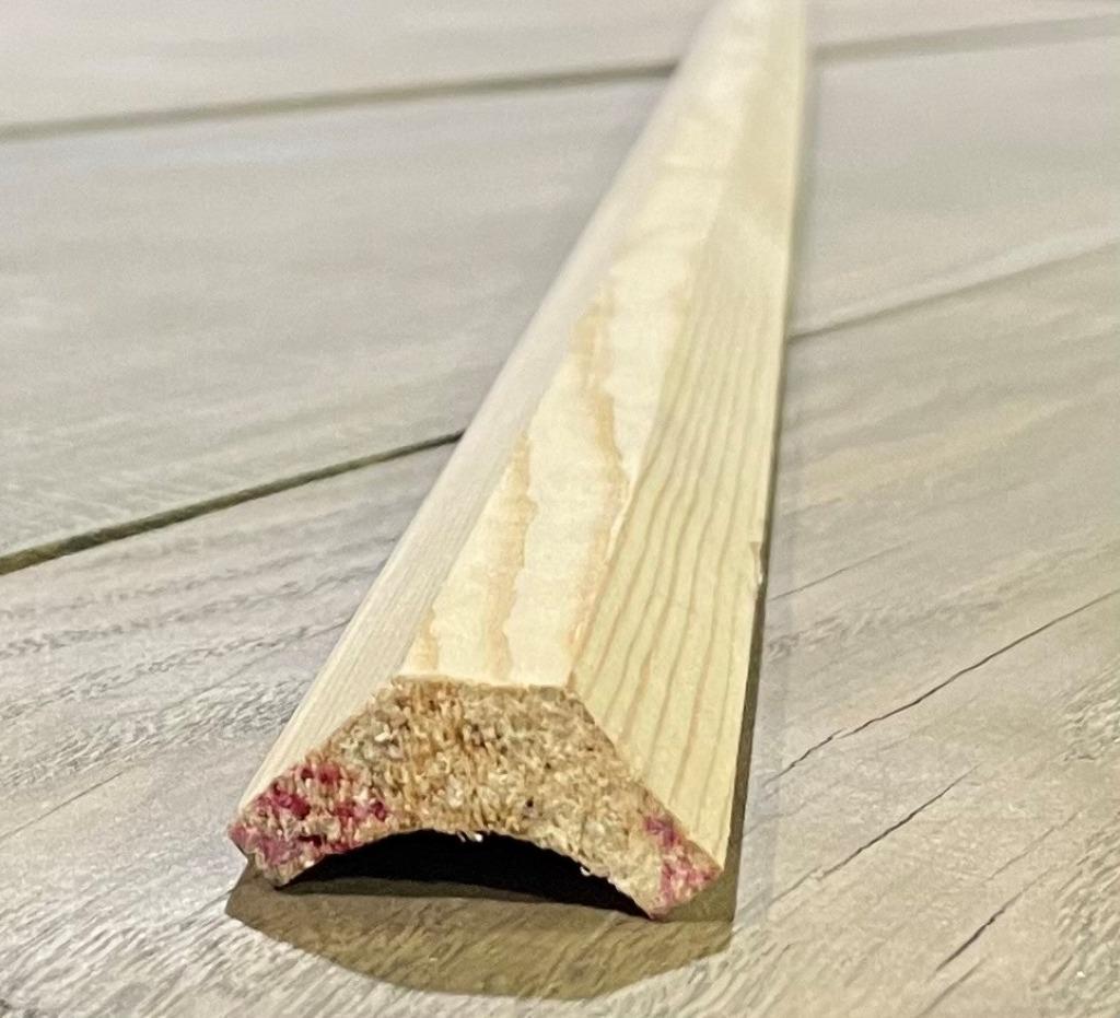 Grenen holle hoeklat, Ophalen, Overige materialen, Nieuw, 200 tot 250 cm