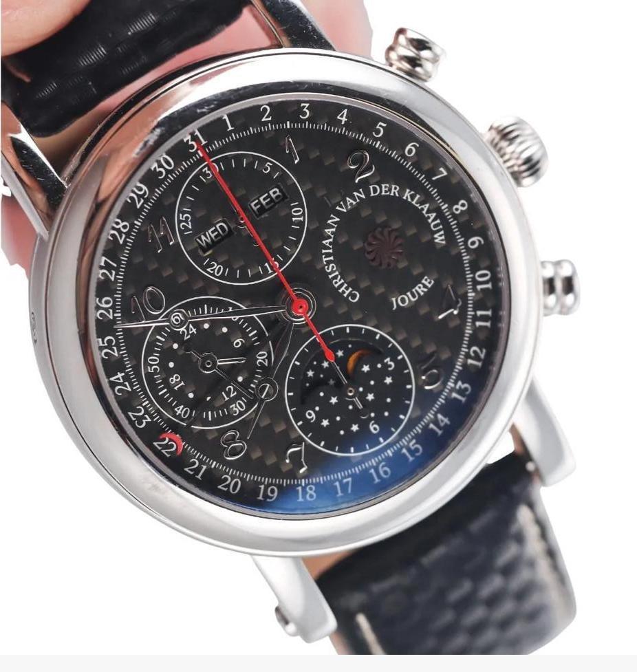 Christiaan van der Klaauw Ariadne V8 Carbon 2020, Sieraden, Tassen en Uiterlijk, Horloges | Heren, Zo goed als nieuw, Overige merken