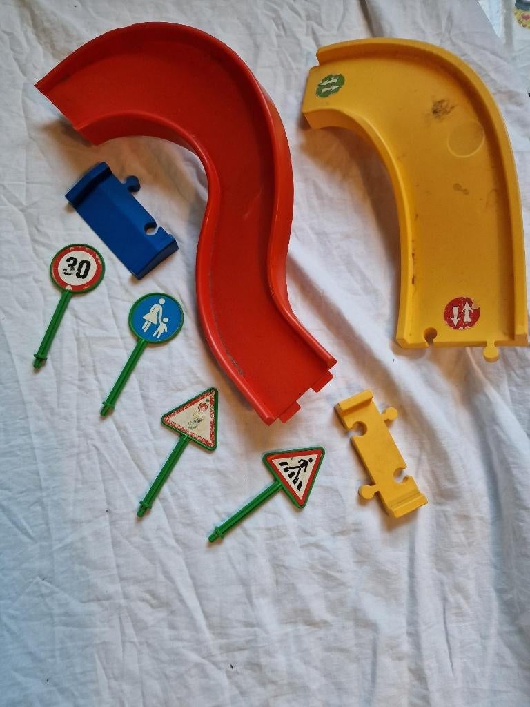 Treinsporen en stad wegen speelgoed - WADER Quality Toys, Overige merken, Gebruikt, -, Onderdelen