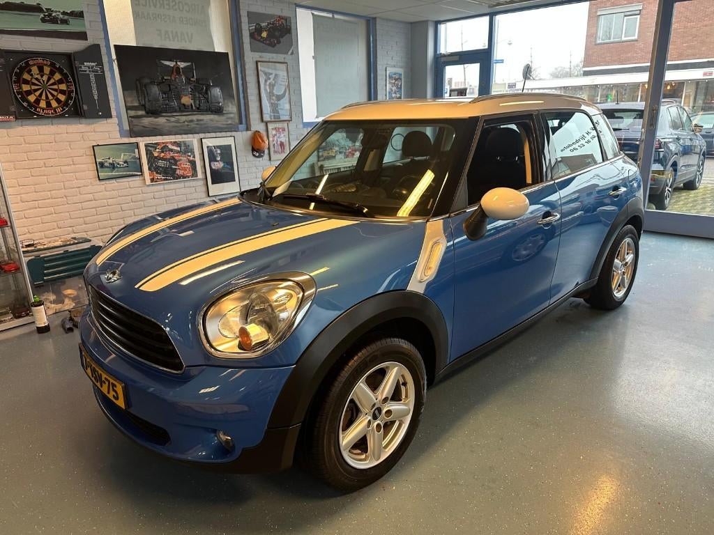 Mini Countryman 1.6 ONE Business Line Ned. Auto, Voorwielaandrijving, Zwart, Blauw, Leder en Stof