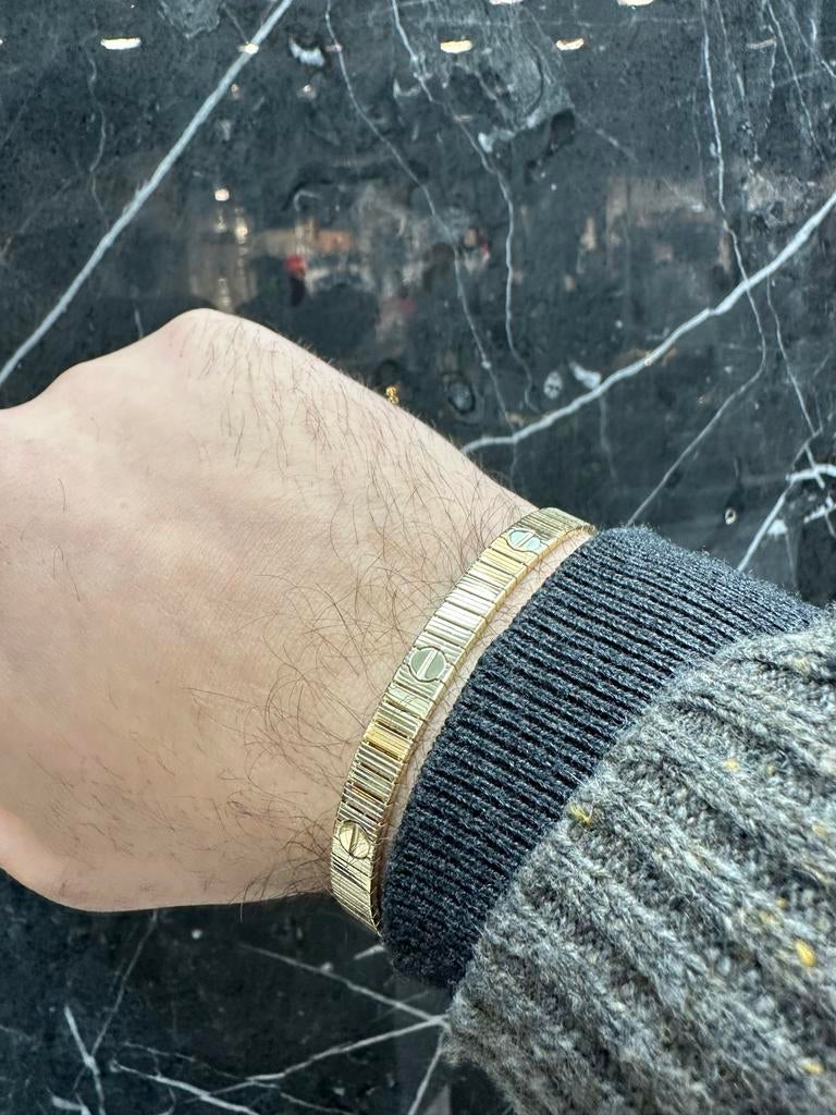 14k Gouden Cartier-stijl Armband Unisex, Ophalen of Verzenden, Nieuw, Goud
