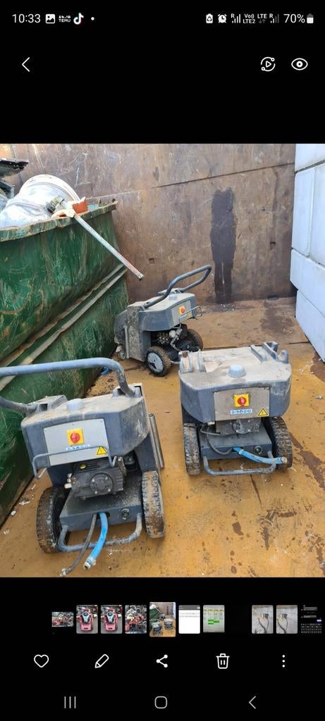 Gezocht Hogedrukreiniger & Grasmaaier dibo interpump honda, Ophalen of Verzenden, Gebruikt, Benzine, Onbekend