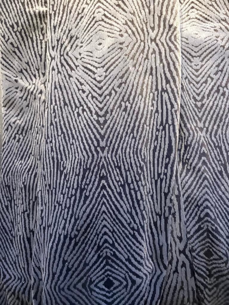 Velours gordijn 270x220 cm hg. Eiffinger antracietgrijs, Ophalen of Verzenden, Zo goed als nieuw, Grijs, 200 cm of meer