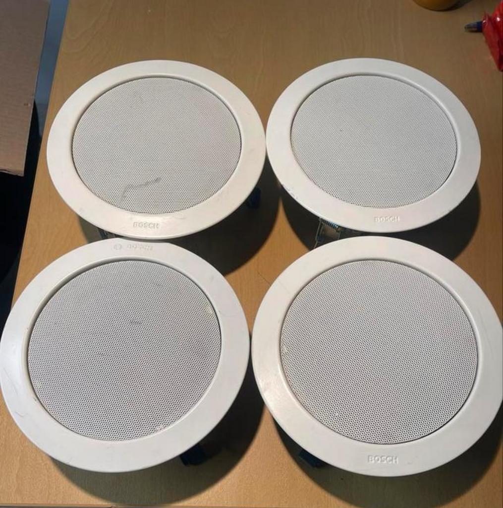 BOSCH Plafond / Wandspeakers Set 4 Stuks OPRUIMKNALLER, Overige typen, Zo goed als nieuw, Minder dan 60 watt, Ophalen