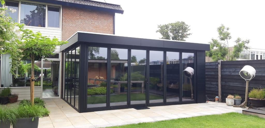 Hefschuifpuien vouwand steellook ferroline aluminium kunst, Ophalen, Nieuw, Aluminium, Inclusief glas
