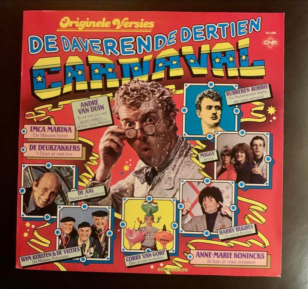 Carnaval LP - De Daverende Dertien carnavalliedjes, Cd's en Dvd's, Vinyl | Nederlandstalig, Gebruikt, Levenslied of Smartlap, 12 inch