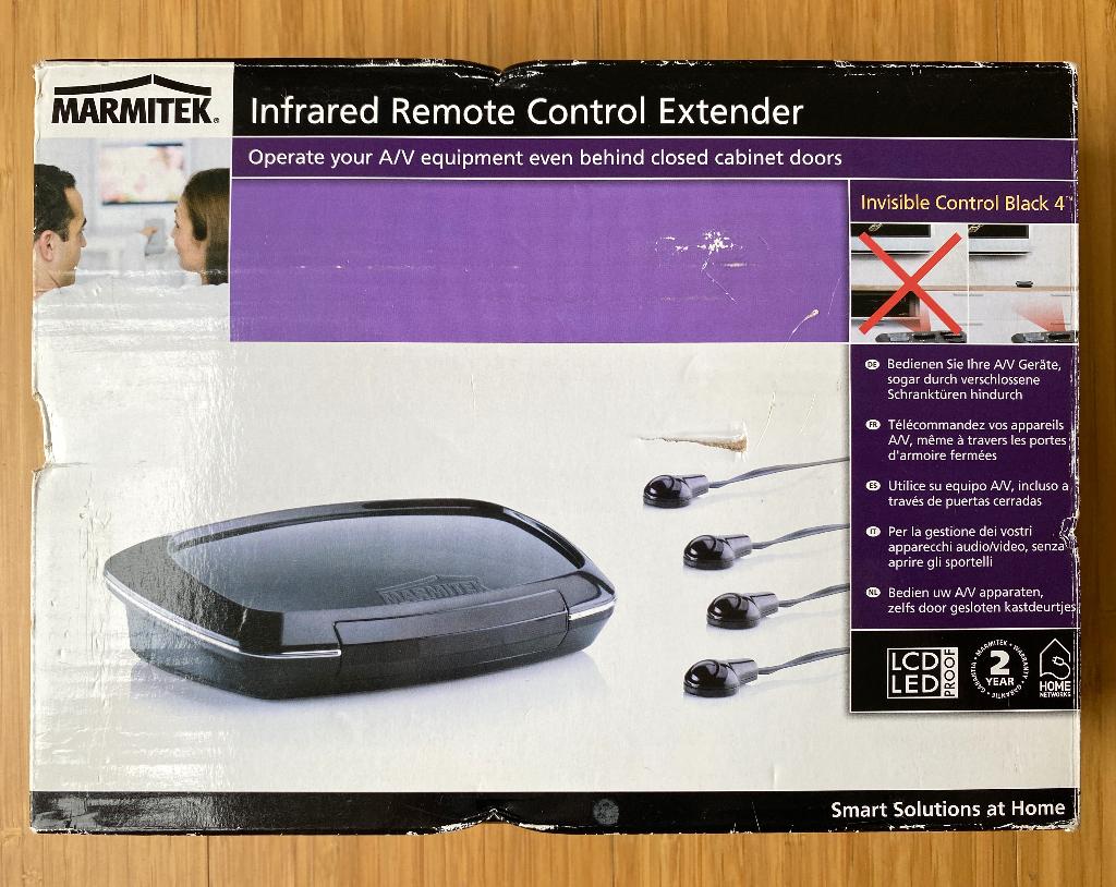 Marmitek IR remote extender t/m 4 apparaten - NIEUW in doos, Ophalen of Verzenden, Nieuw, Universeel, Game console