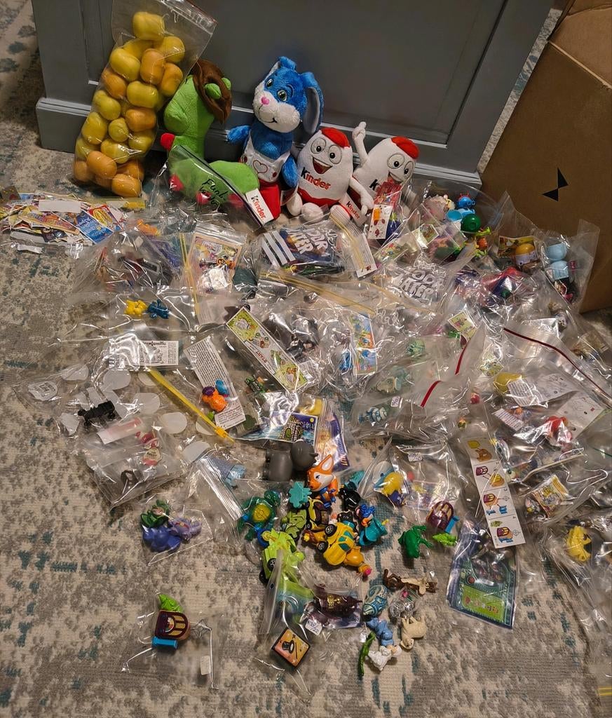 Kinder Surprise eieren, figuren, knuffels, verzamel pins, Ophalen of Verzenden, Hardplasticfiguren