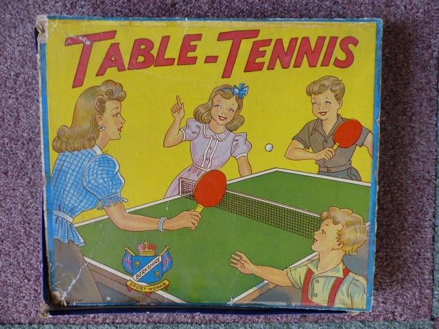 tafeltennisset jaren 30/40 ping pong tafeltennis tabletennis, Sport en Fitness, Tafeltennis, Ophalen of Verzenden, Gebruikt, Net, Batje(s) of Balletje(s)