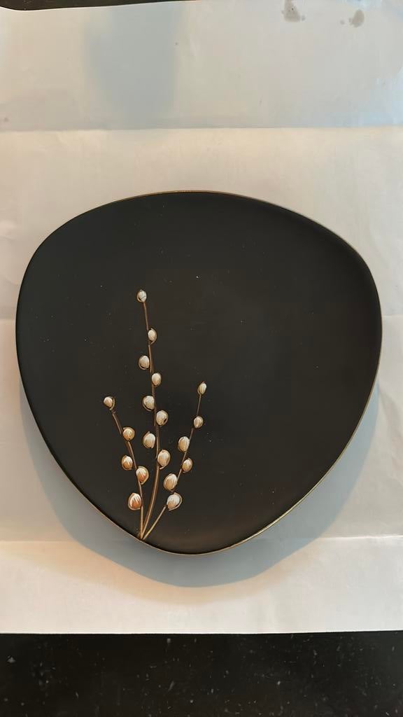 Prachtig Flora Gouda Plateel, Antiek en Kunst, Ophalen of Verzenden
