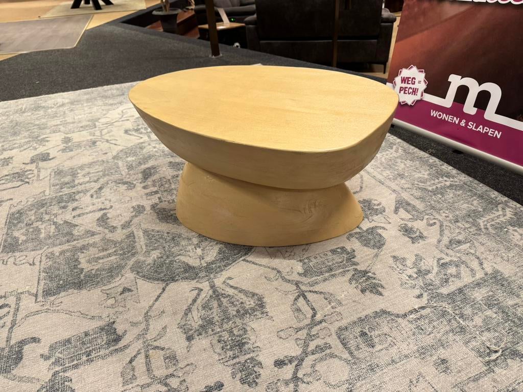 Salontafel Organisch Bobble Naturel Mango Direct leverbaar, 100 tot 150 cm, Nieuw, 50 tot 100 cm, Mwonenenslapen