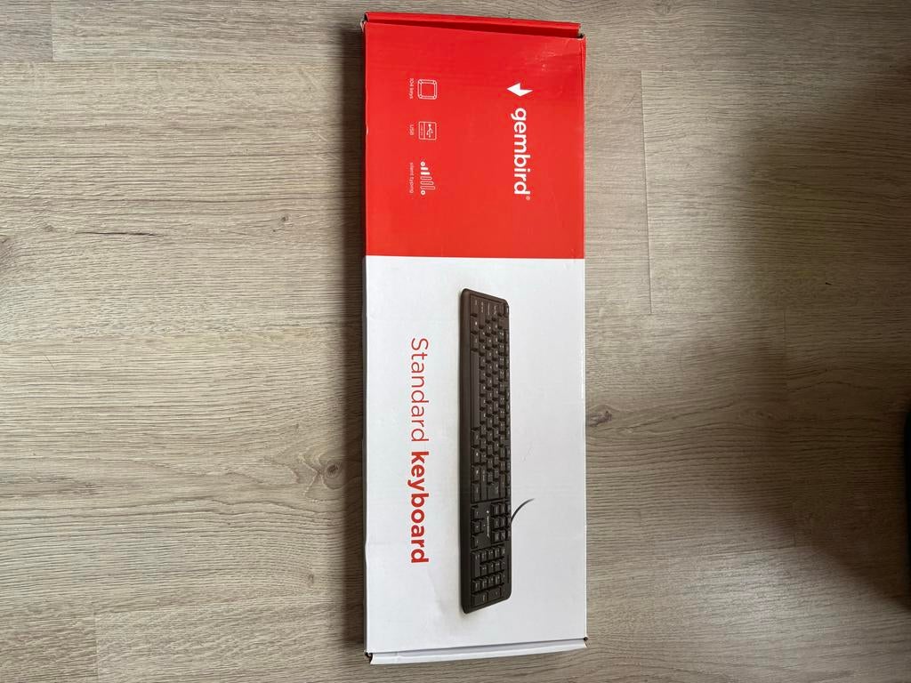 Nieuw Gembird Toetsenbord - In Verpakking!, Computers en Software, Toetsenborden, Ophalen, Multimediatoetsen, Nieuw, Qwerty