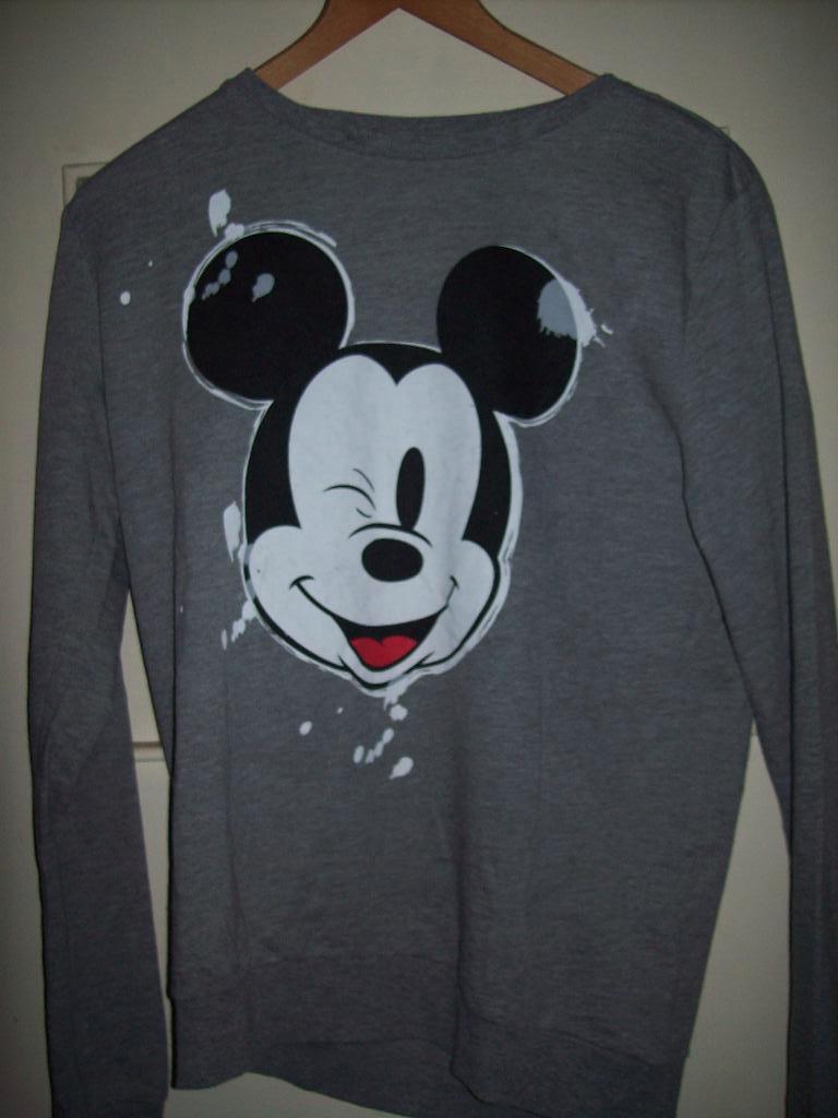 Trui grijs met Micky Mouse (M)38 Disney, Maat 38/40 (M), Disney, Ophalen of Verzenden, Zo goed als nieuw