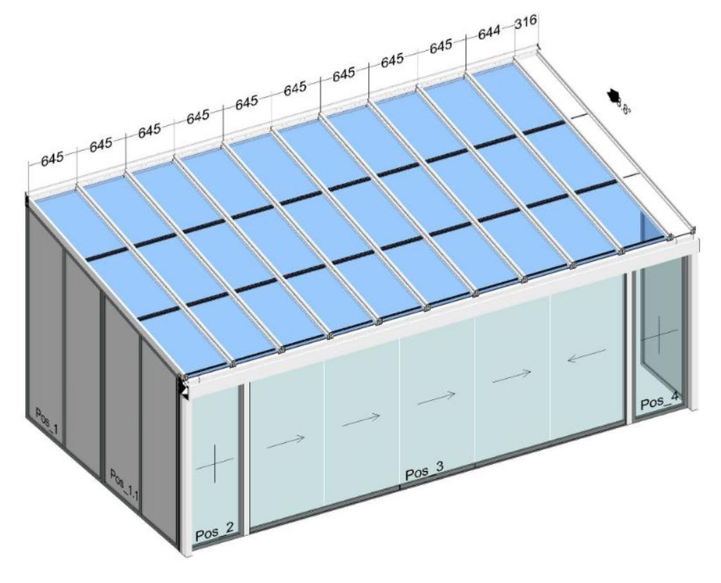 Luxe tuinkamer - gebruikt 6,79 x 3,6M, Tuin en Terras, Ophalen, Gebruikt, Veranda