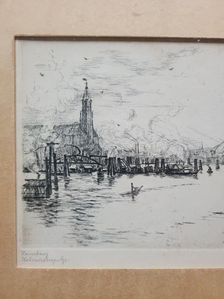 Ets Paul Winkler Hamburg, Antiek en Kunst, Ophalen of Verzenden