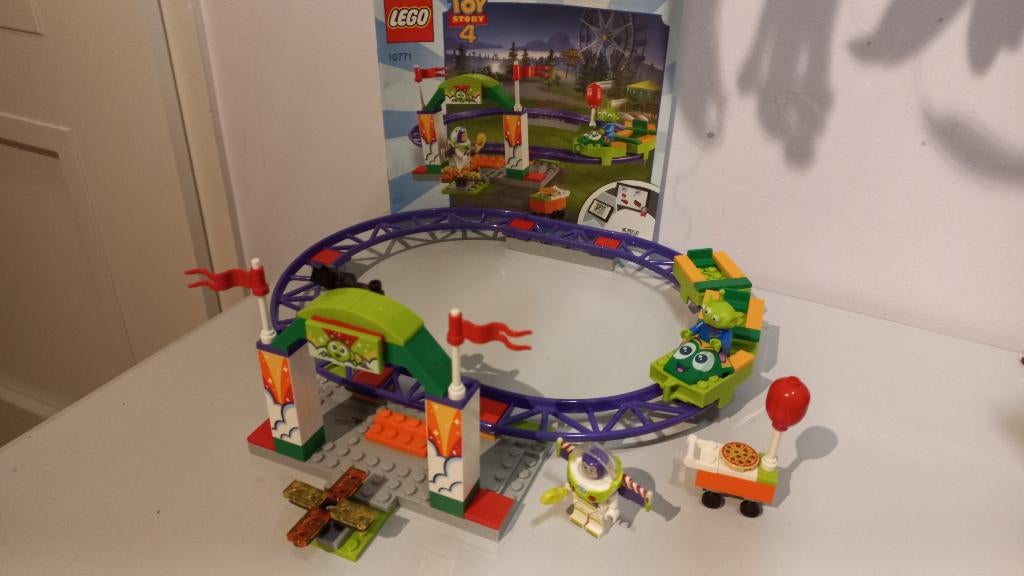 lego toy story 10771 Carnival Thrill Coaster met bouwboek, Ophalen of Verzenden, Zo goed als nieuw, Complete set, Lego