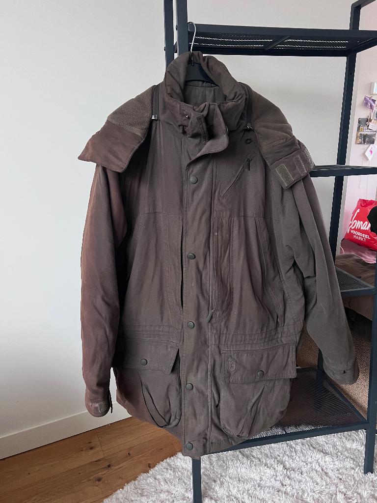 Deerhunter Rusky Silent 2G + binnenjas, Kleding | Heren, Maat 52/54 (L), Ophalen of Verzenden, Gedragen, Groen