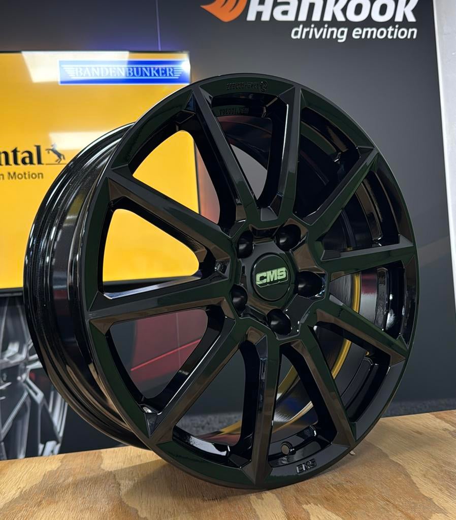 Nieuwe 18 inch Zwarte velgen VW GOLF AUDI A3 LEON 5X112 18", Ophalen, 18 inch, Velg(en), Info@bandenbunker.nl