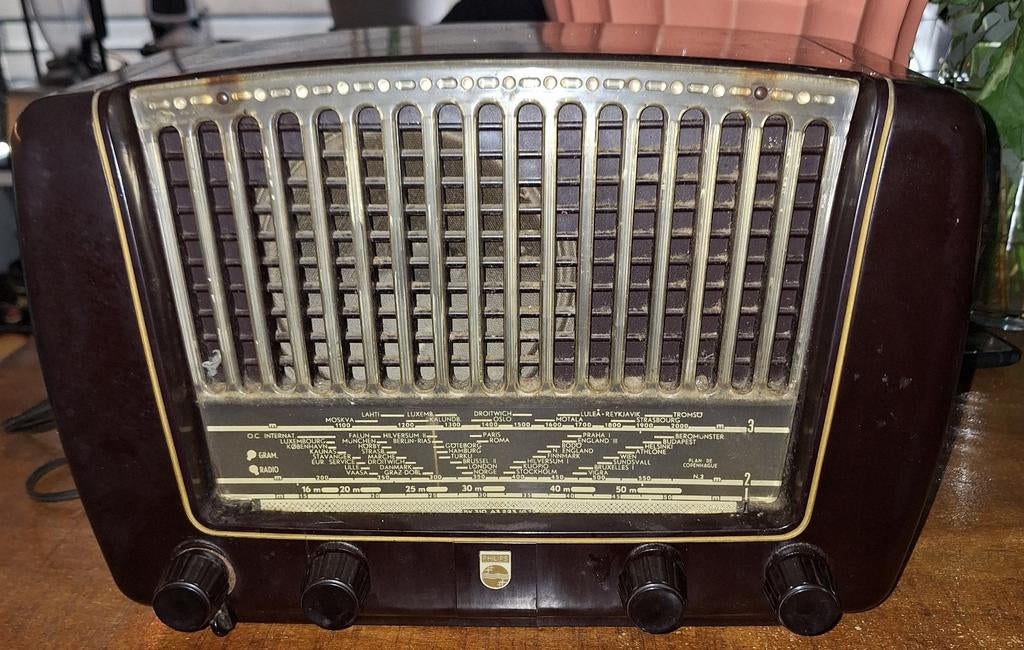Philips BX310A buizenradio jaren 50, Ophalen