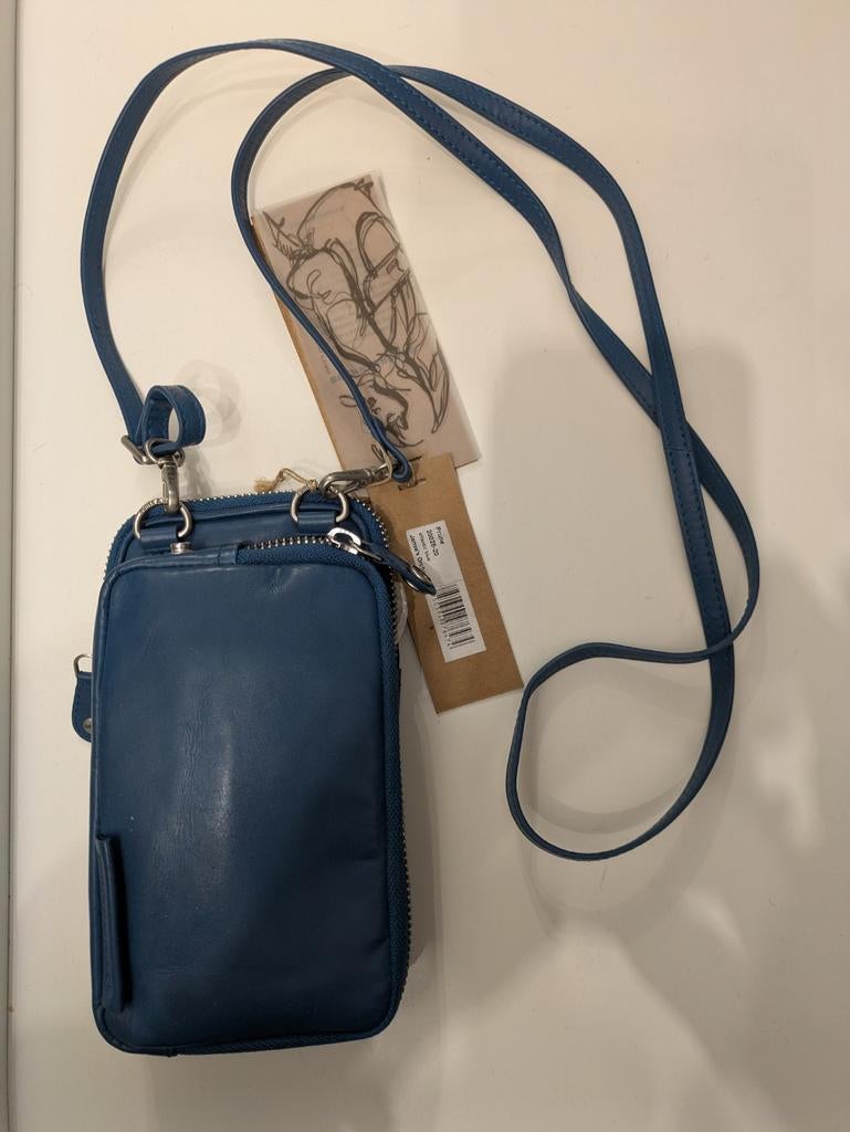 Aunts & uncles telefoon tasje nieuw, Ophalen of Verzenden, Nieuw, Blauw, Leer