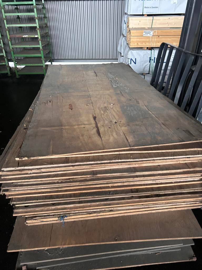 Underlayment platen, diverse afmetingen, Ophalen of Verzenden, Gebruikt, Hout, Minder dan 20 mm