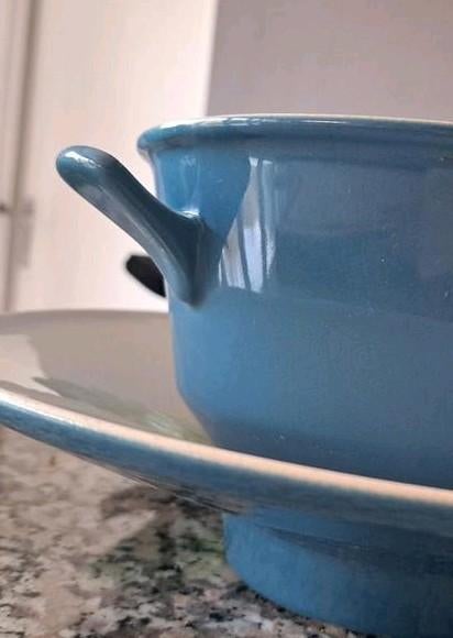 Vintage Fris Edam  Servies -  3 dekschalen, 1 fruitschaal, Gebruikt, Keramiek, Ophalen of Verzenden, Schaal of Schalen