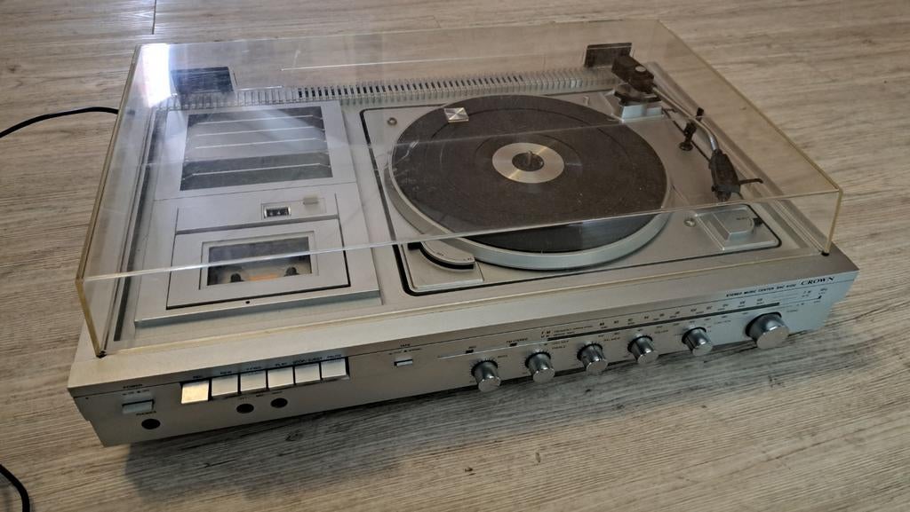 Defecte crown Platenspeler casette Opknapper of Onderdelen, Audio, Tv en Foto, Platenspelers, Ophalen of Verzenden, Niet werkend