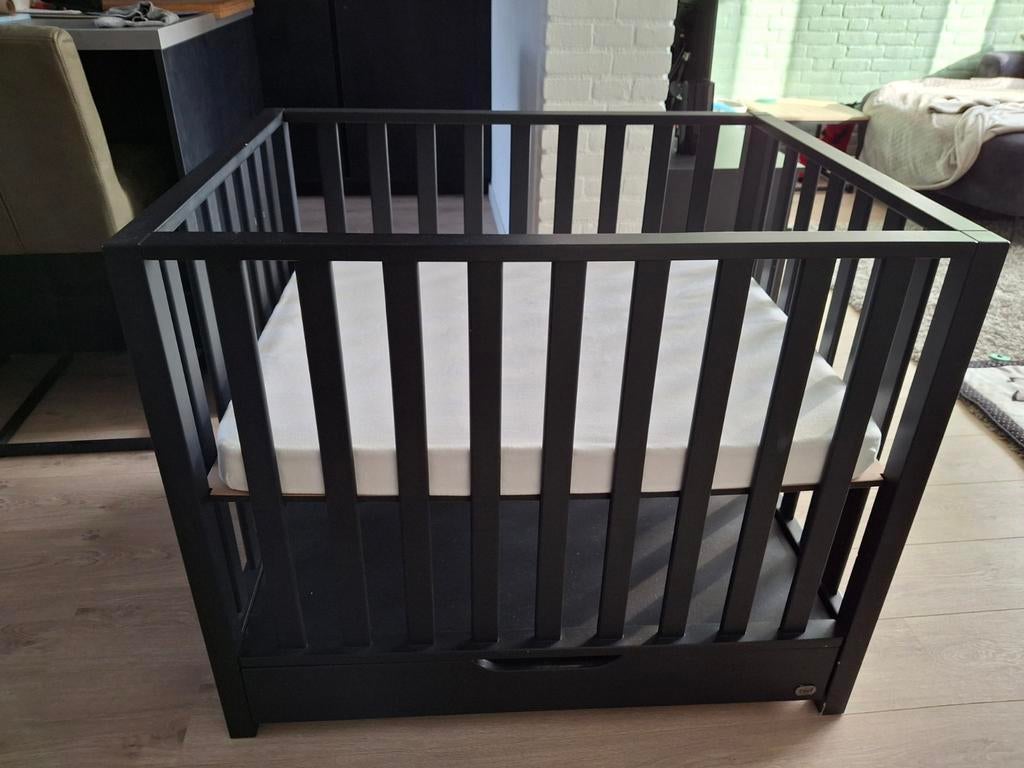 Zwarte box met lade TWF Sam, Kinderen en Baby's, Boxen, Ophalen, Gebruikt, Rechthoekig, Lade