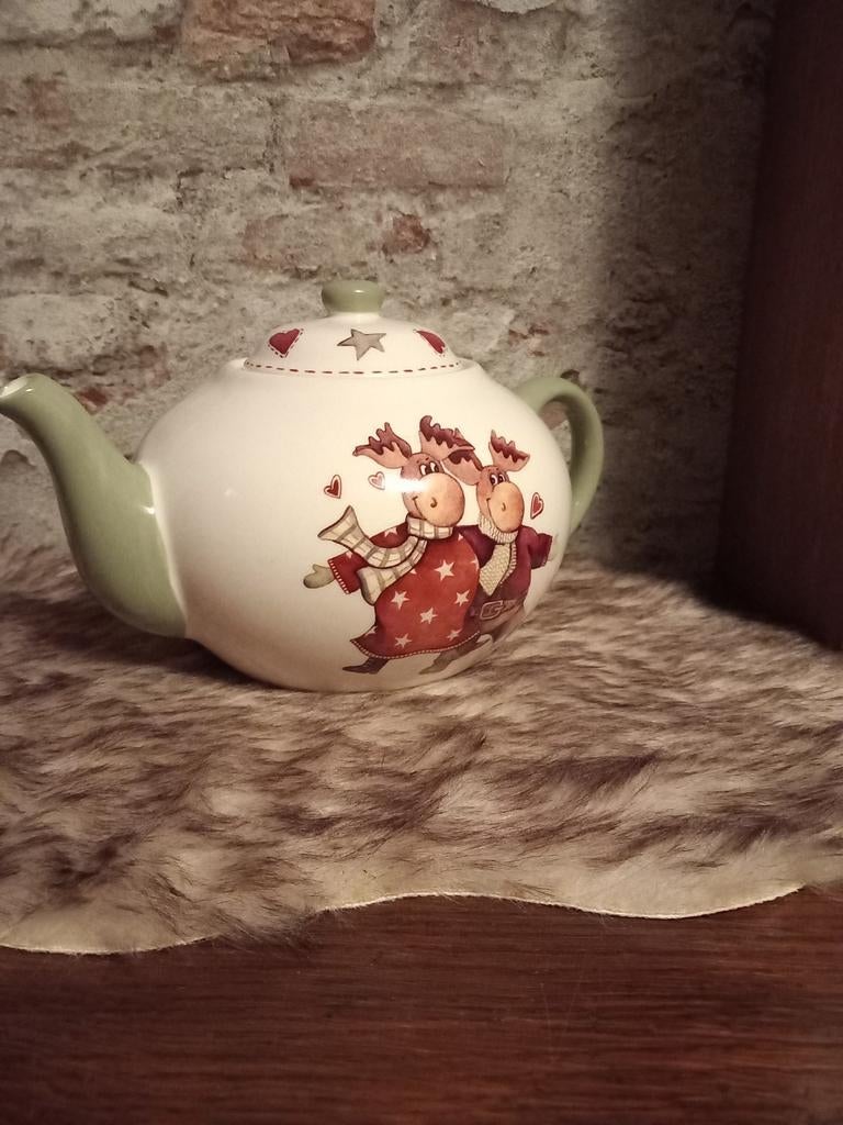 Jet ter Steege servies kerst theepot, Huis en Inrichting, Keuken | Servies, Overige typen, Ophalen of Verzenden, Zo goed als nieuw