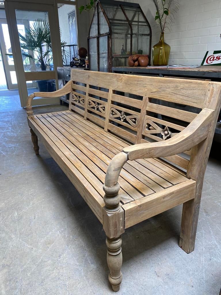 4 persoons tuinbank teakhout, Tuin en Terras, Tuinbanken, Ophalen of Verzenden, Nieuw, Teakhout